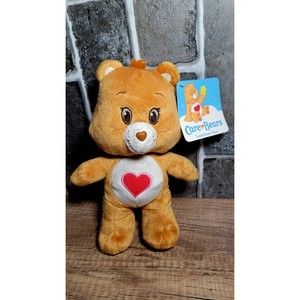 Retired 2015 Kellytoy 9" CARE BEARS Plush Brown TENDERHEART BEAR Stuffed Animal